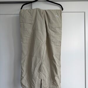 Puma Men's Light Beige Cargo Pants with Side Pockets